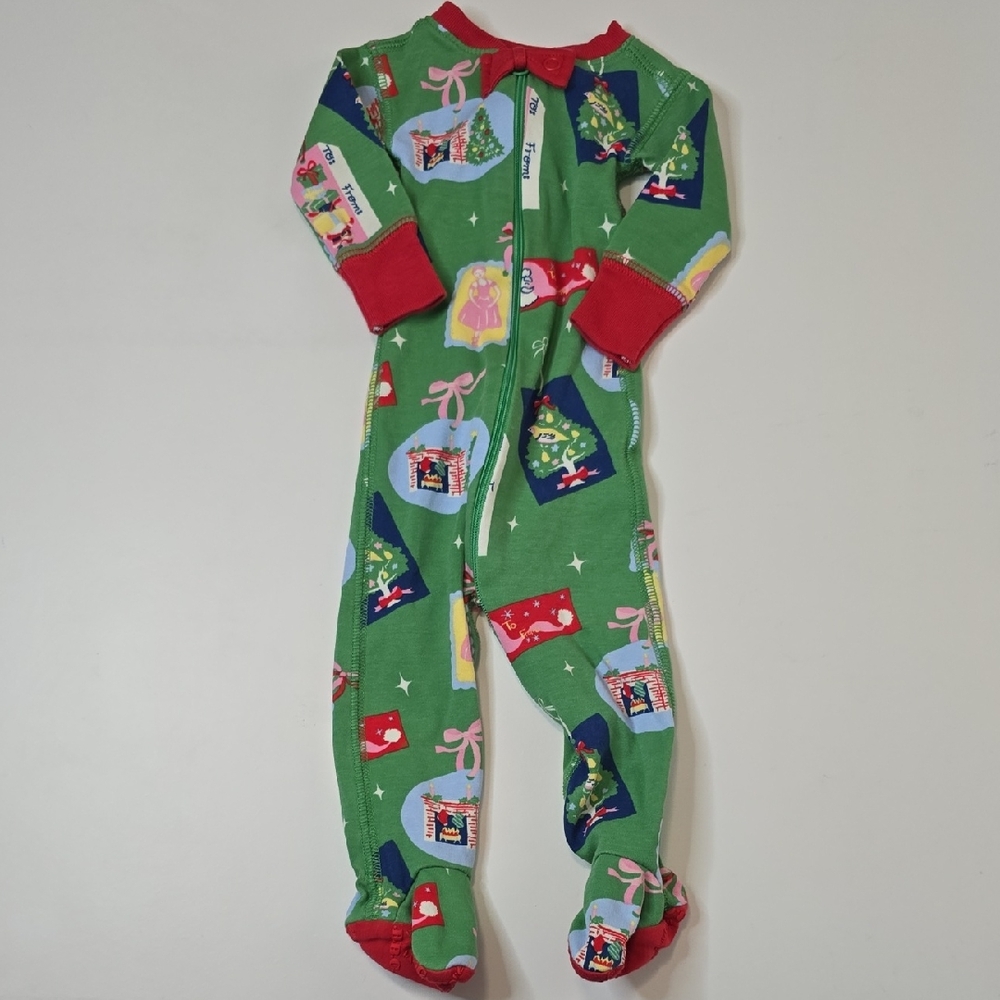 The Beaufort Bonnet Company Festive Green and Red Footie